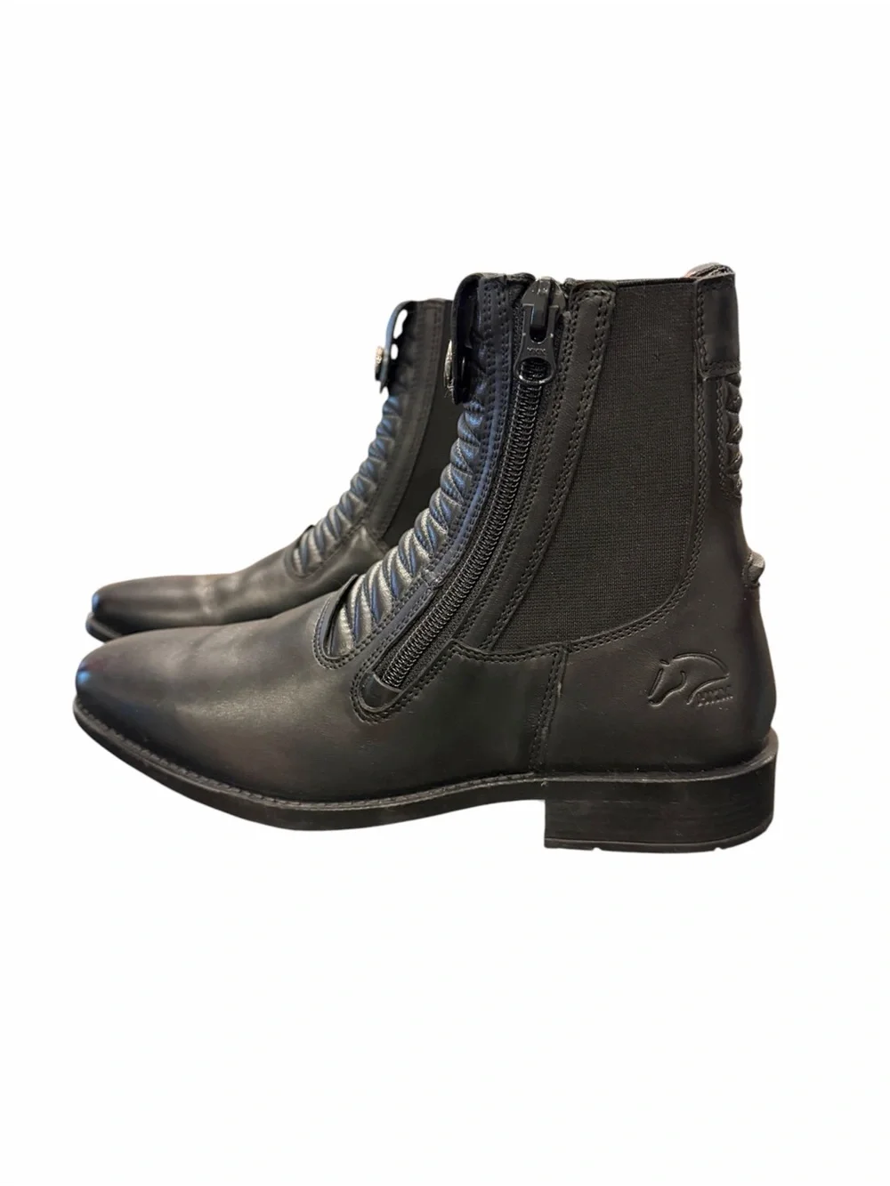 HKM Jodhpur Riding Boots NEW Killarney London Size 38 US 7.5 Equestrian Zip Up
